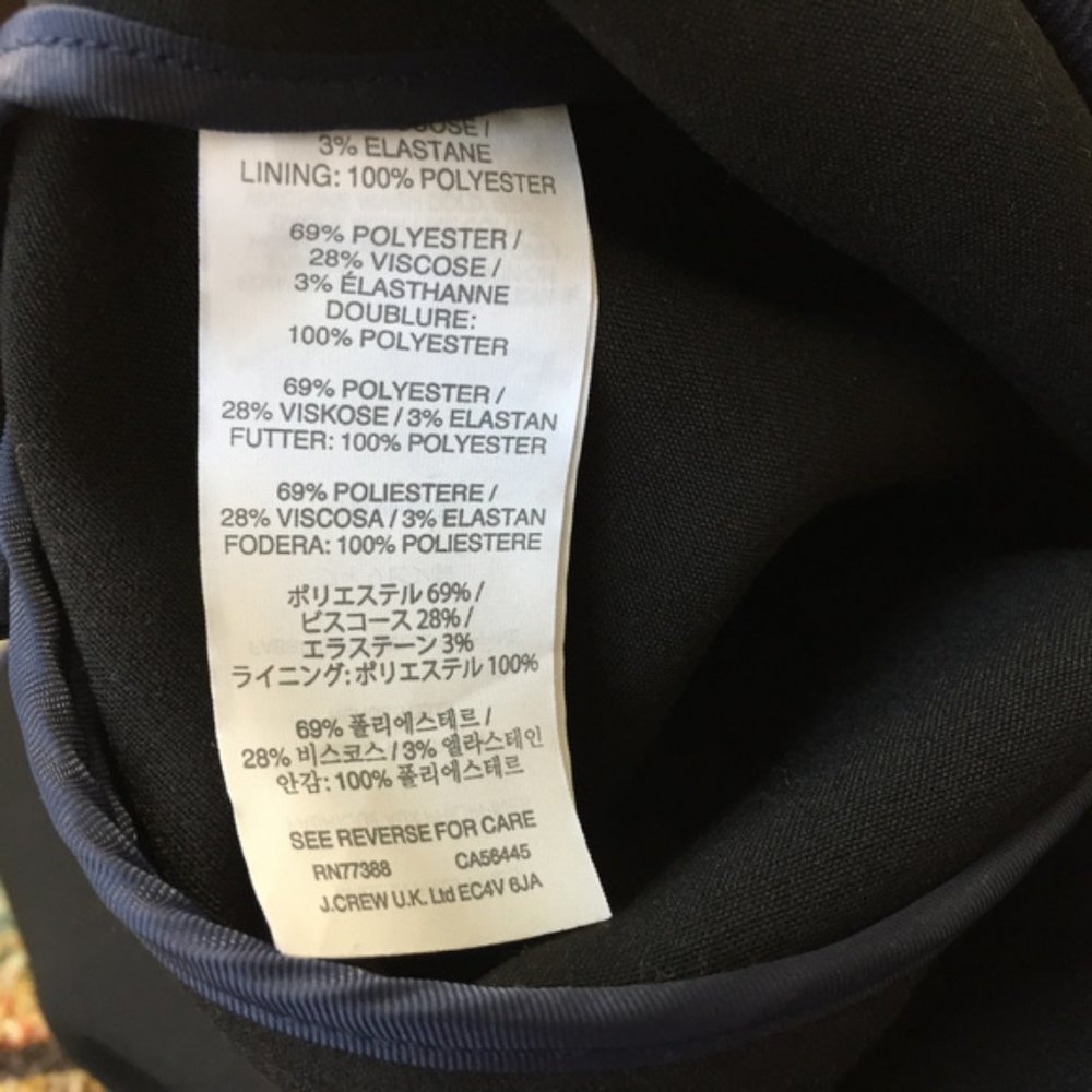 J. CREW Tipped Twill Jacket Blazer - Picture 5 of 8